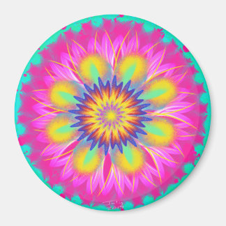 Splashy Pink Lady by Power Flower Magnet