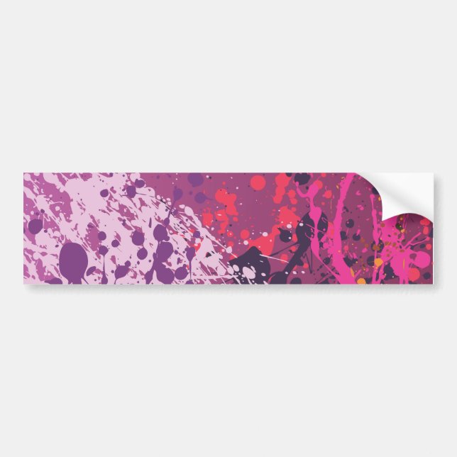 Splat background bumper sticker (Front)