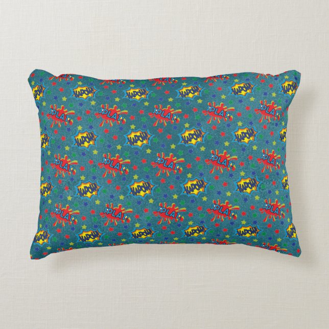 Splat Kapow Accent Pillow (Front)