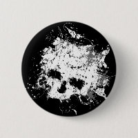 Splat Skull button
