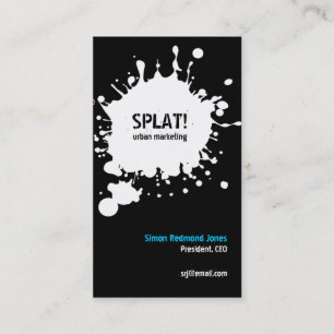 Splat! White Business Card