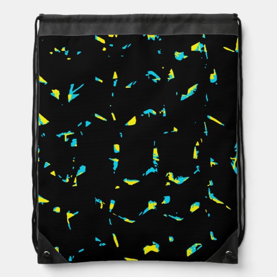 Splatter Abstract Dark Pattern Drawstring Bag