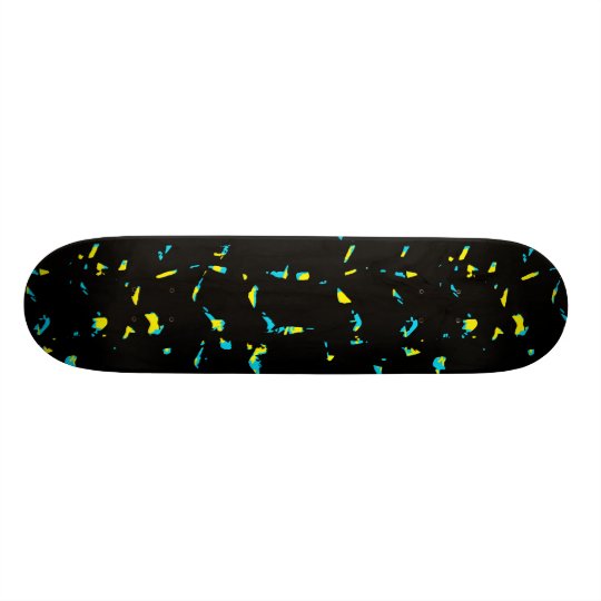Splatter Abstract Dark Pattern Skate Board