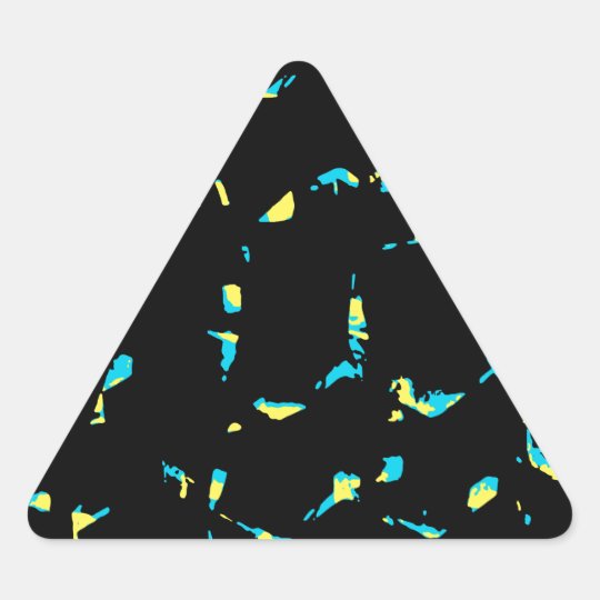 Splatter Abstract Dark Pattern Triangle Sticker