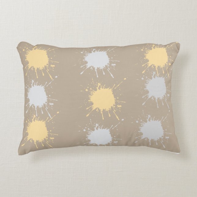 Splatter Burst Accent Pillow (Front)