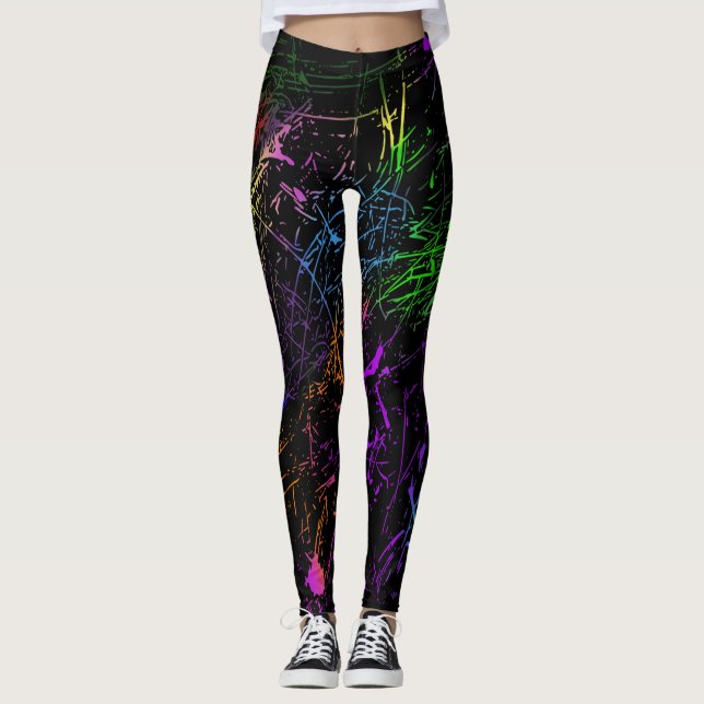 Splatter design leggings (Front)