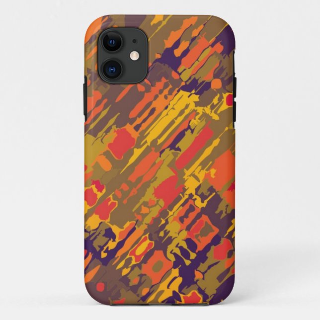 Splatter Design - olive violet Case-Mate iPhone Case (Back)