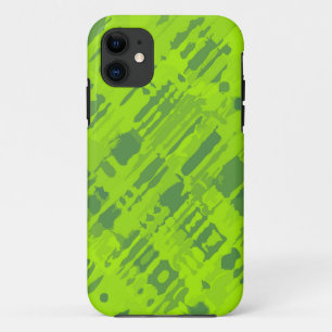 Splatter Design - spring green iPhone 11 Case