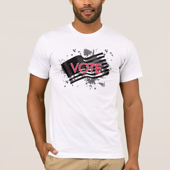 Splatter Flag VOTE! T-Shirt (Front)