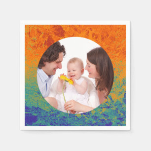 Splatter Frame IV + your photos & ideas Napkin
