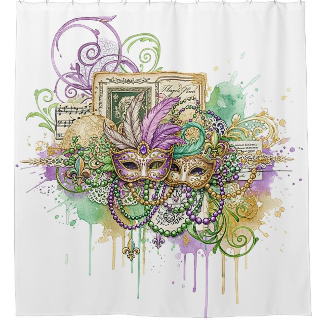 Splatter Mardi Gras collage (Front)