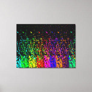 Splatter Paint Canvas Print