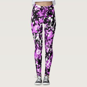 Splatter Paint in Orchid Leggings