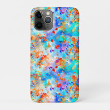 Splatter Paint Rainbow of Bright Colour Background