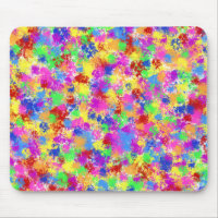 Splatter Paint Rainbow of Bright Colour Background