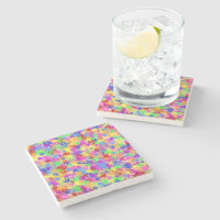 Splatter Paint Rainbow of Bright Colour Background
