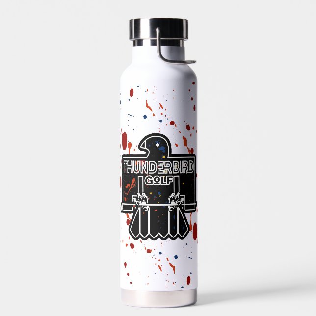 splatter paint wrap water bottle (Left)