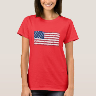 Splatter Painted Flag of the USA T-Shirt
