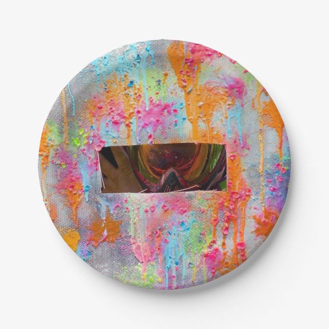 Splatter Surprise Paper Plate (Front)