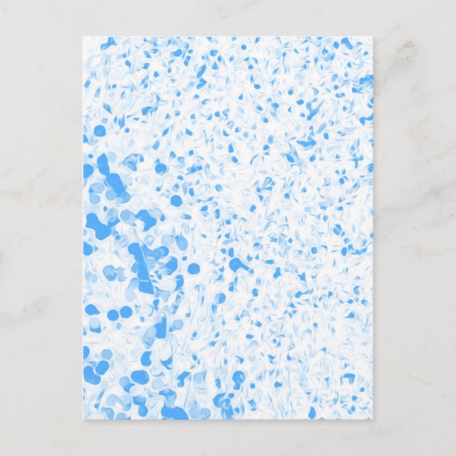 Splatter Texture - Blue Postcard (Front)