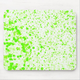 Splatter Texture - Lime Green Mouse Pad
