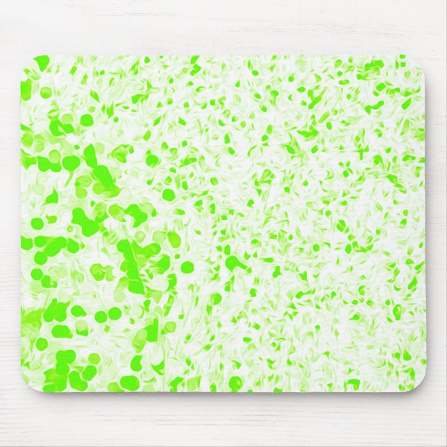 Splatter Texture - Lime Green Mouse Pad (Front)