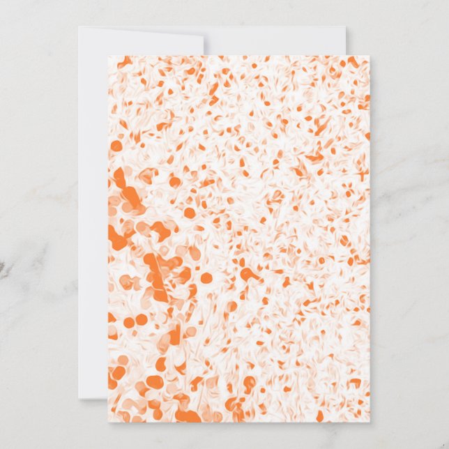 Splatter Texture - Orange Invitation (Front)
