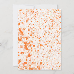 Splatter Texture - Orange Invitation