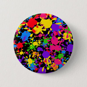 Splatter Wallpaper 2 Inch Round Button