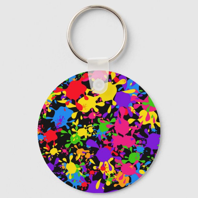 Splatter Wallpaper Keychain (Front)