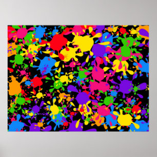 Splatter Wallpaper Poster