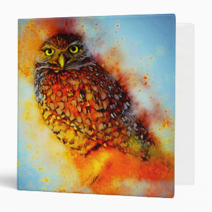 Splattered owl binder