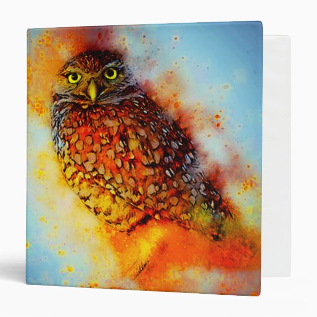 Splattered owl  binder (Front/Inside)