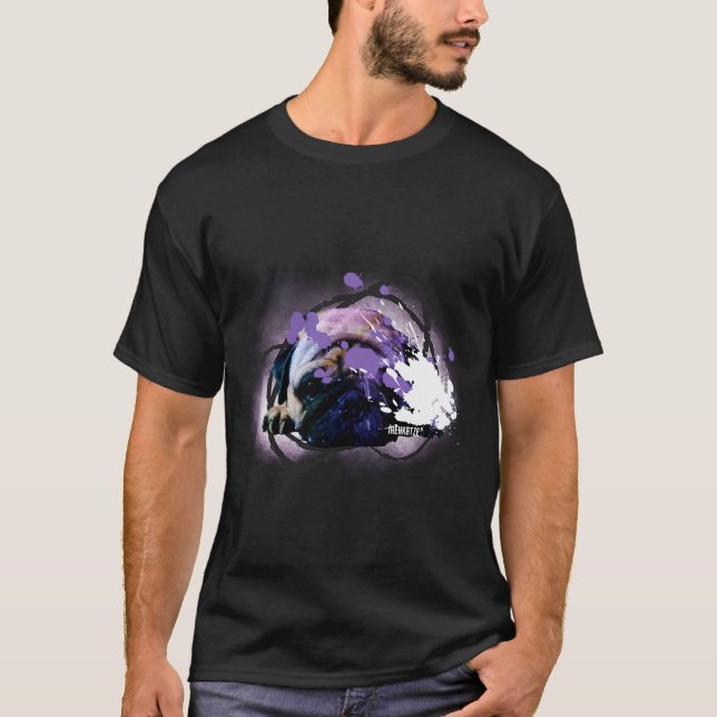 Splattered pug  Stains, dots &amp; spray Active  5 T-Shirt (Front)
