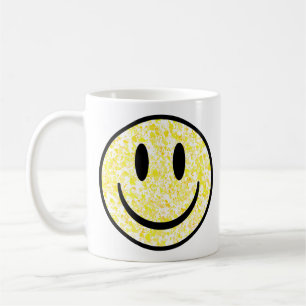 Splattered Smile Face Coffee Mug