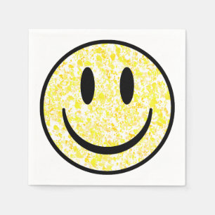 Splattered Smile Face Napkin