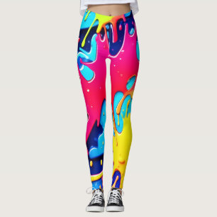 Splatterfest: A Colourful Chaos Leggings