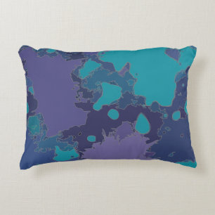 Splatters and drops accent pillow