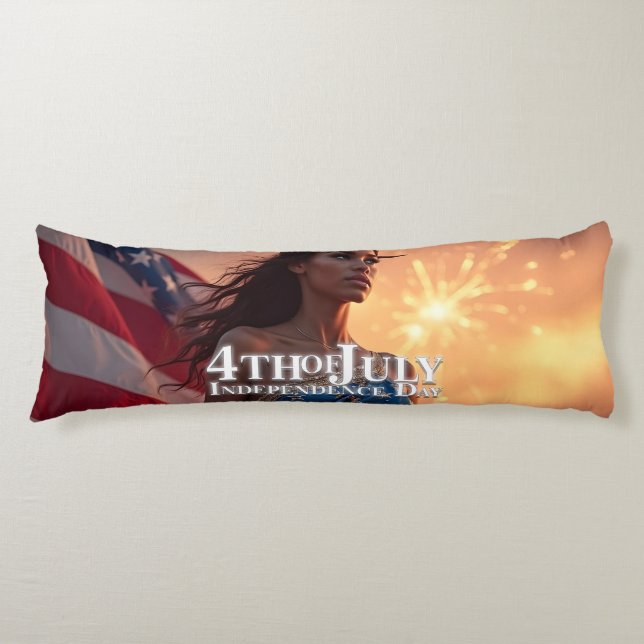 Splendid 4th of July Design - Fireworks & Freedom Body Pillow (Front)
