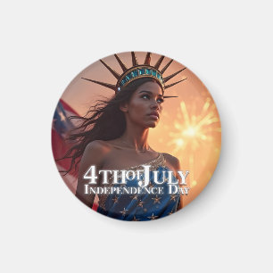 Splendid 4th of July Design - Fireworks & Freedom Magnet