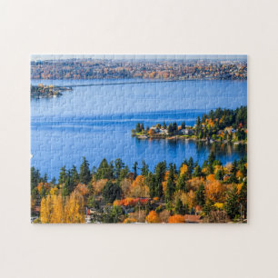 Splendid colours of fall at Bellevue Jigsaw Puzzle