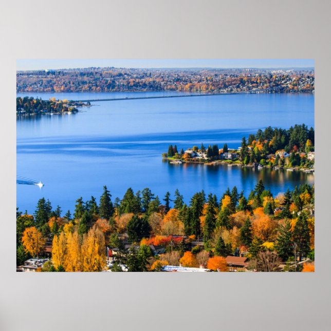 Splendid colours of fall at Bellevue Poster (Front)