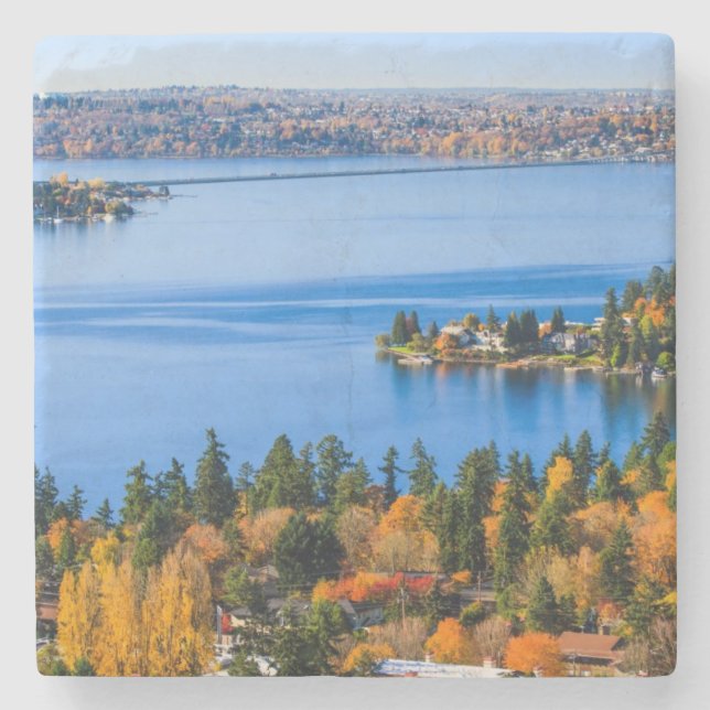 Splendid colours of fall at Bellevue Stone Coaster (Front)