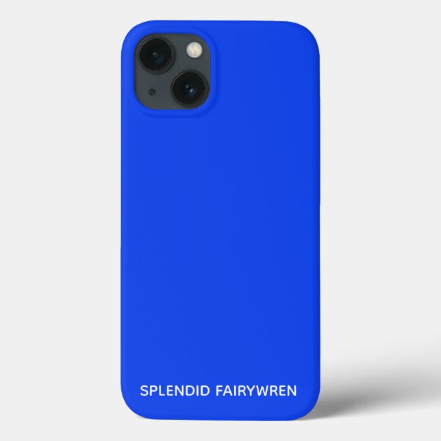 Splendid Fairywren Blue Color Name Case-Mate iPhone Case (Back)