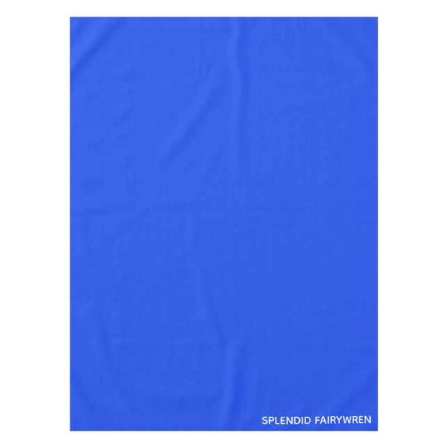Splendid Fairywren Blue Color Name Tablecloth (Front)