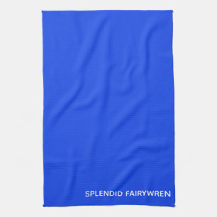 Splendid Fairywren Blue Colour Name Kitchen Towel