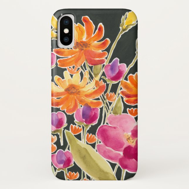 Splendid Gathering - Pink and Orange Flowers Case-Mate iPhone Case (Back)