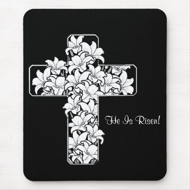 Splendid! Rejoice - He is Risen Mouse Pad (Front)