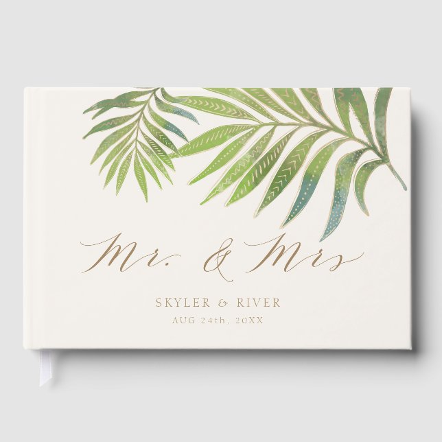 Splendid Summer Wedding Guest Book (Front)