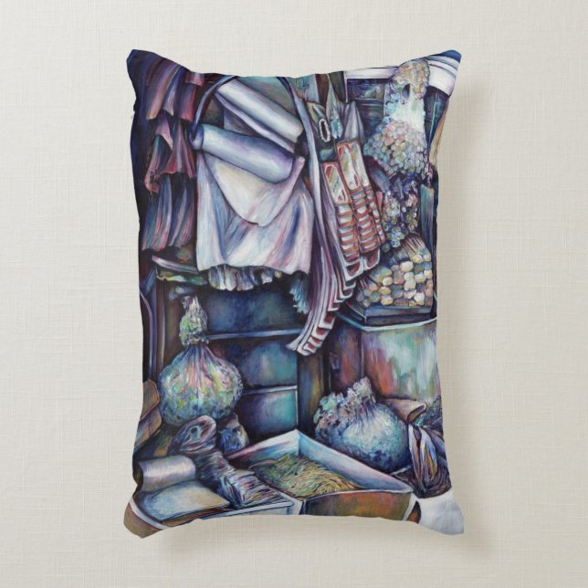 Splendid Tekka Centre's Specials, Singapore Decorative Pillow (Front(Vertical))